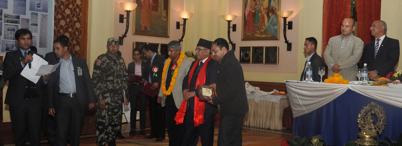 Glorious moment of receiving a prestigious award from the Prime MInister